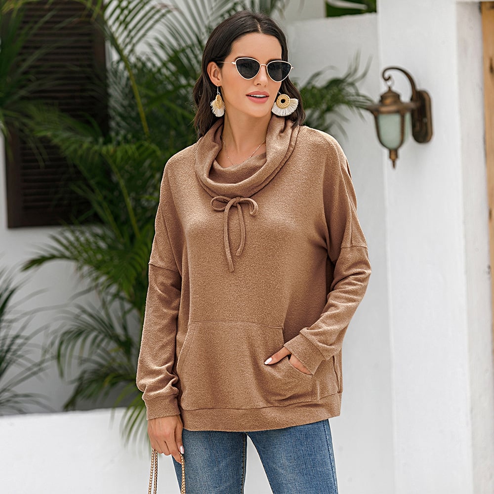 Loose Long Sleeve Cashmere Pullover Sweater for Women | Streetwear