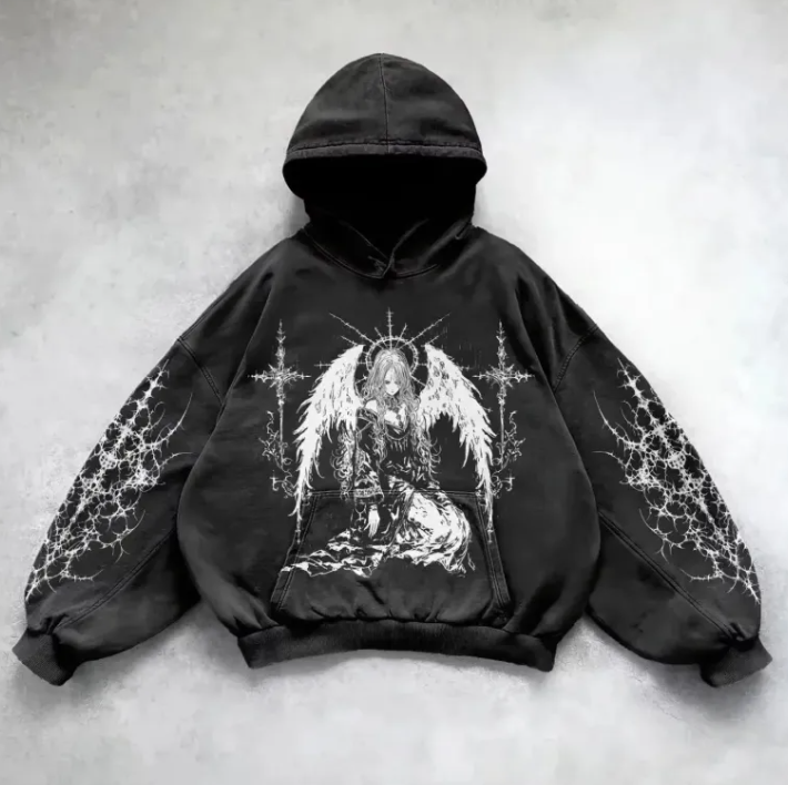Washed Hooded Pullover | Streetwear