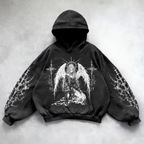 Washed Hooded Pullover | Streetwear