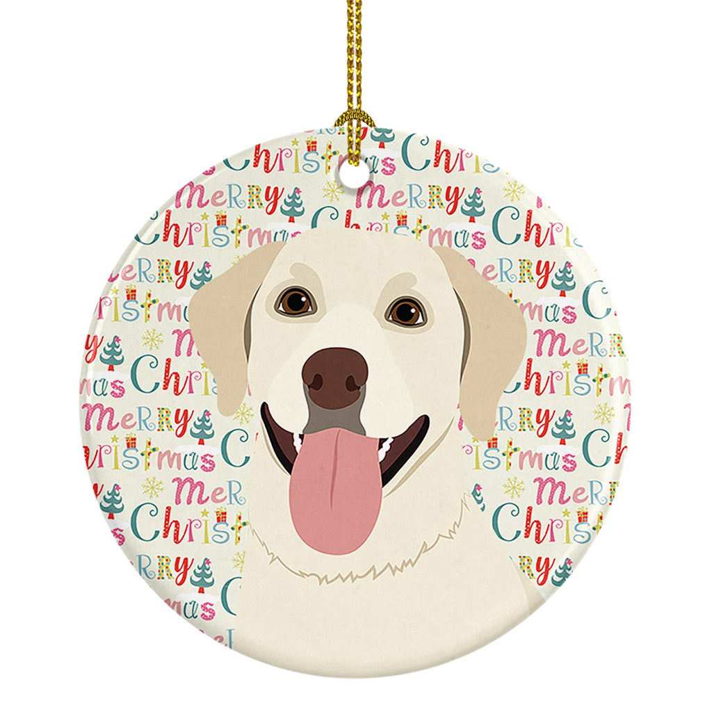 Labrador Retriever Yellow #1 Christmas Ceramic Ornament