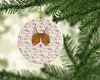 Aegean Cat Christmas Ceramic Ornament