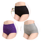 Plus Size High Waist Cotton Tummy Tuck Panties for Women