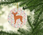 Russian Tor Terrier #2 Merry Christmas Ceramic Ornament