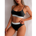 2022 Color-Block Bikini Swimsuit for Women