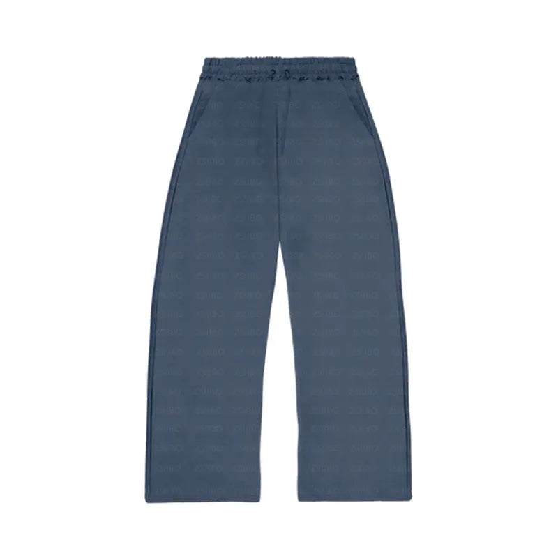 Relaxed Fit Solid Color Hoodie & Trousers Set | Streetwear