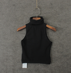 Women's High Neck Crop Top Tank