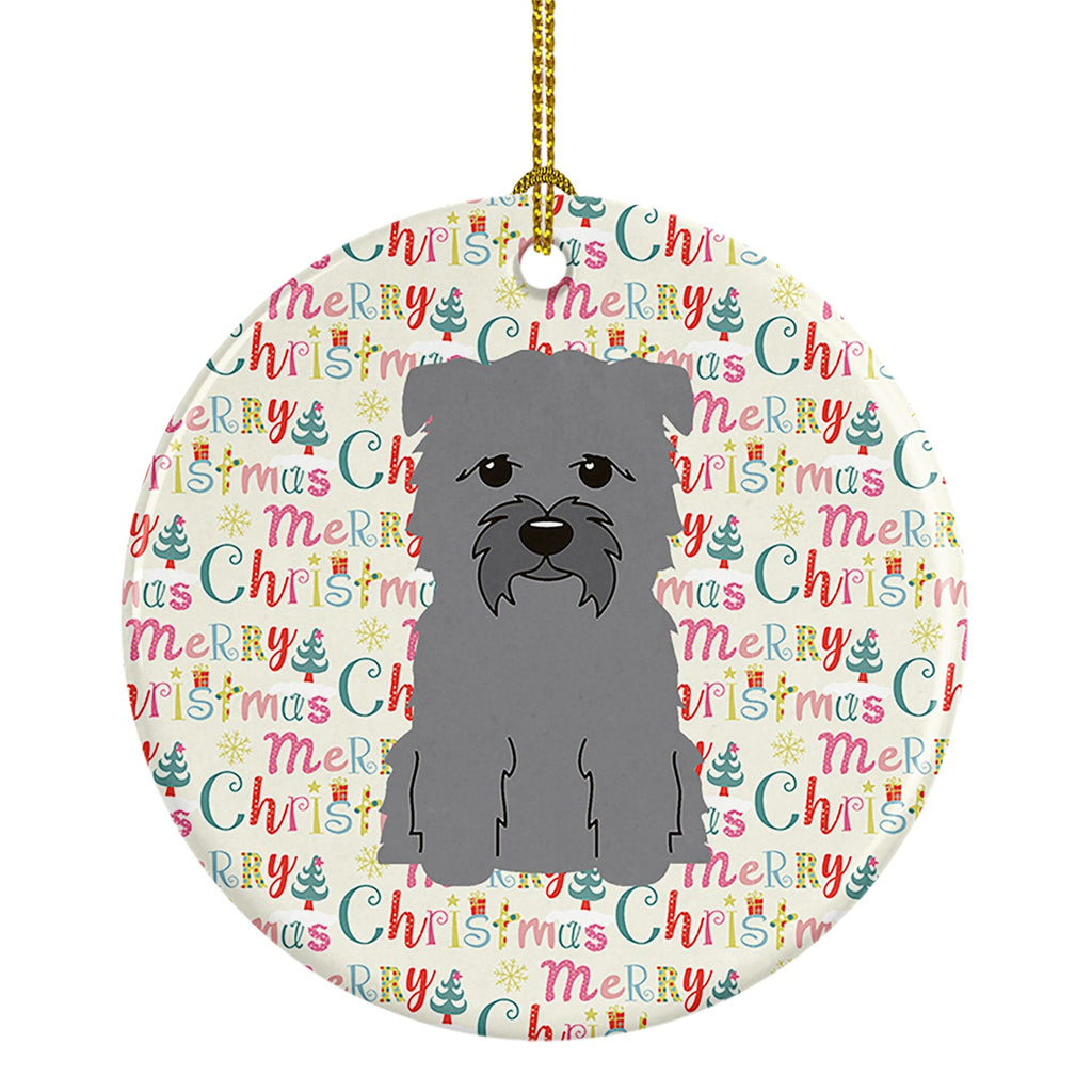 Merry Christmas Glen of Imal Grey Ceramic Ornament