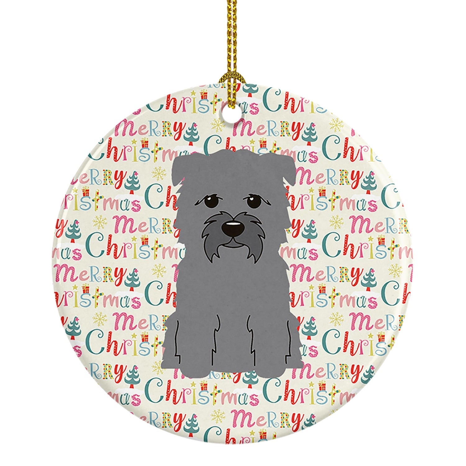 Merry Christmas Glen of Imal Grey Ceramic Ornament