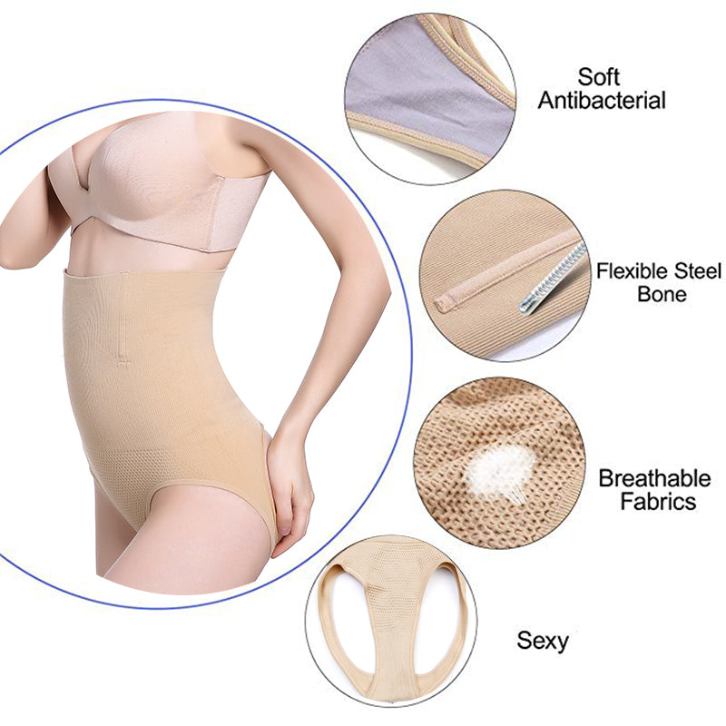 Seamless High-Waist Tummy Control Thong for Women