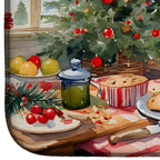 Keeshond Christmas Cookies Dish Drying Mat