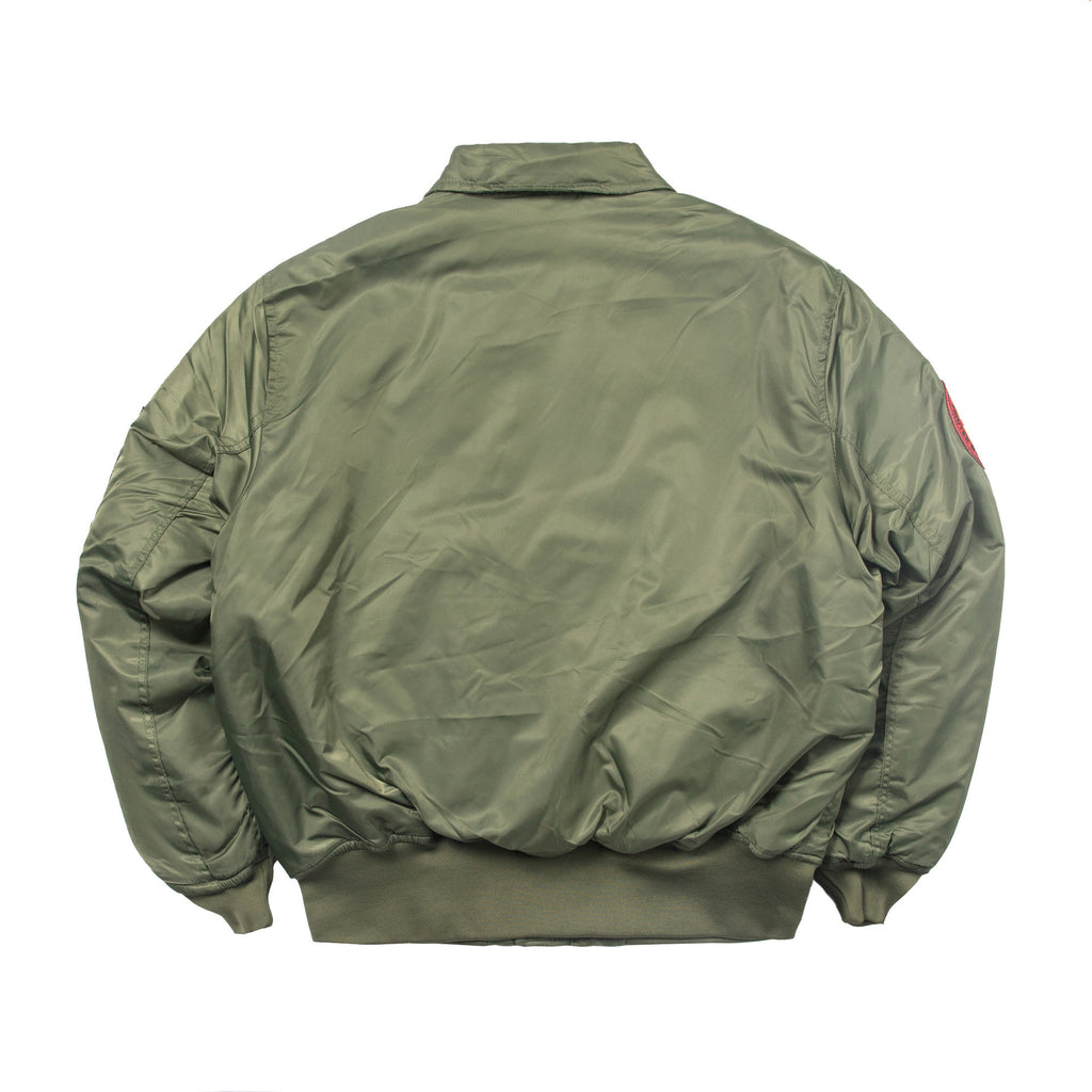 Men's Vintage Bomber Jacket with Embroidered Badge