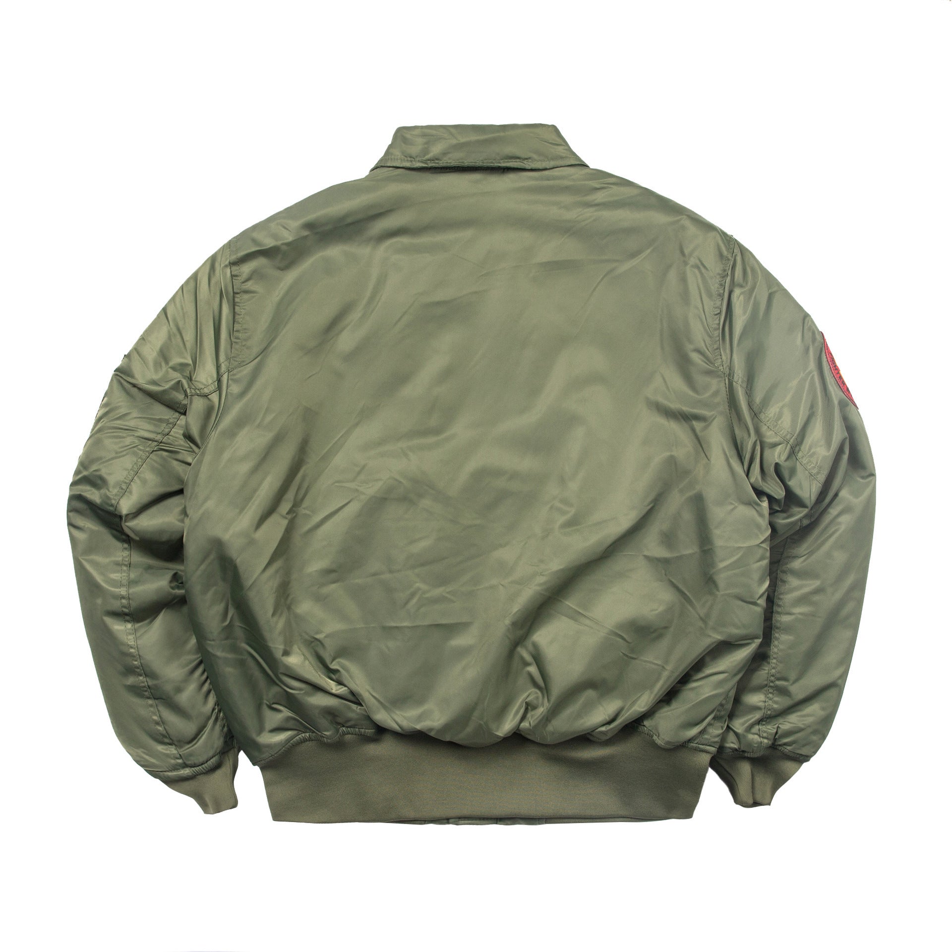 Men's Vintage Bomber Jacket with Embroidered Badge