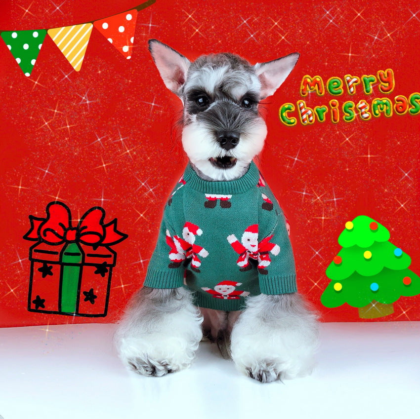 Schnauzer Teddy Winter Christmas Pet Sweater