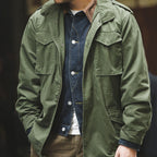 Maden M65 Oversize Army Green Denim Jacket for Men