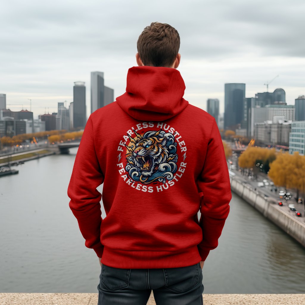 Fearless Hustler Back Print Unisex Hoodie | Streetwear