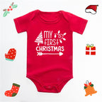 Christmas Deer Red Baby Romper