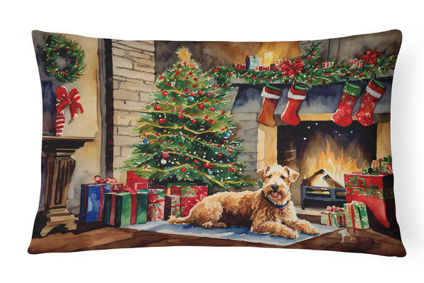 Lakeland Terrier Cozy Christmas Throw Pillow