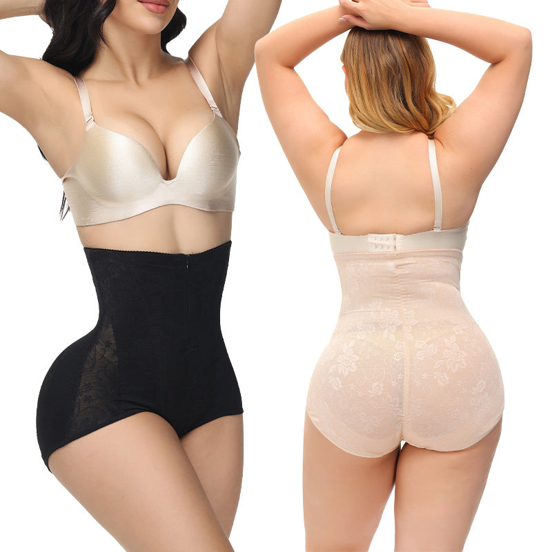 High-Waisted Lace Shaping Butt-Lifting Panties