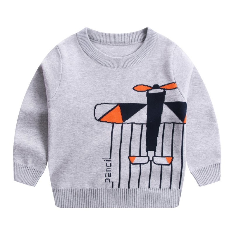 Children's Double-Layer Cotton Sweater for Autumn/Winter
