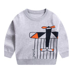 Children's Double-Layer Cotton Sweater for Autumn/Winter