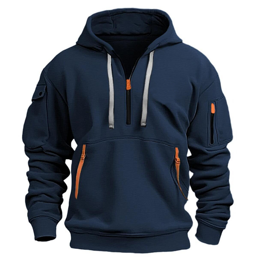 Cotton Dropped Shoulder Hooded Sweatshirt | Streetwear