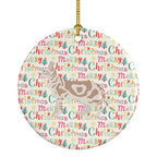 Sokoke #2 Cat Christmas Ceramic Ornament