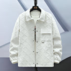 Men's Loose Fit Fashion Jacket in Polyester Material