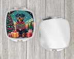 Rottweiler Christmas Compact Mirror