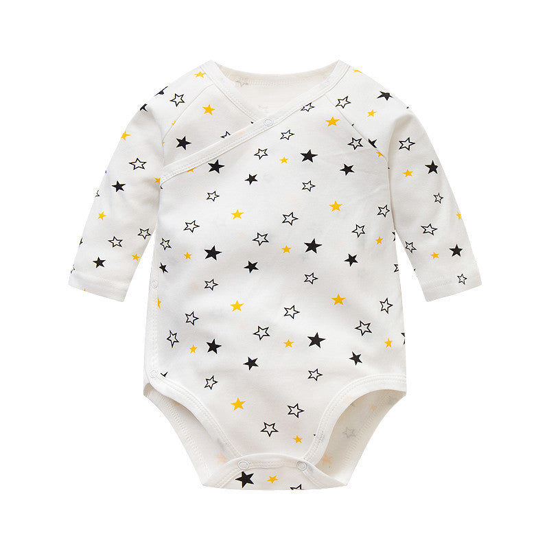 Long Sleeve Cotton Baby Bodysuit for Newborns