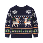 Cartoon Christmas Elk Sweater for Kids