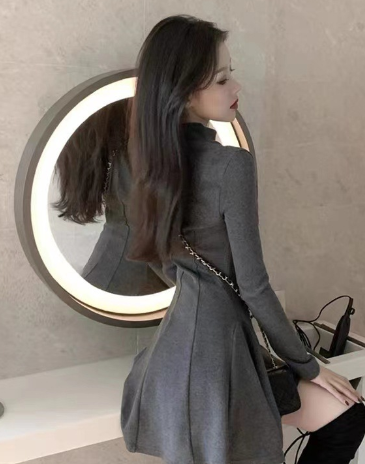 High-Grade Half-High Collar Short Coat for Women