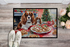 Cavalier Spaniel Christmas Cookies Doormat