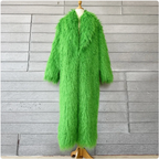 Women's Winter Leather Fur Coat