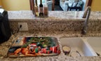 Dogue de Bordeaux Cozy Christmas Dish Drying Mat