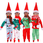 New Christmas Shelf Elf Doll Winter Pajamas Set