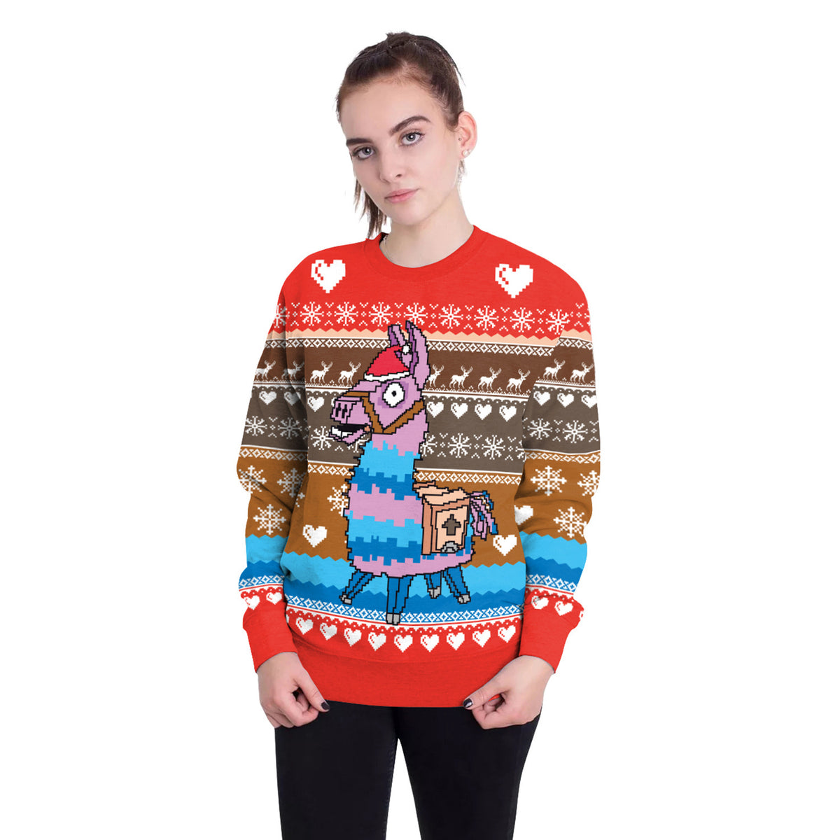 3D Digital Printed Women's Christmas Pullover Sweatshirt | Streetwear