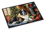 Saint Bernard Cozy Christmas Doormat