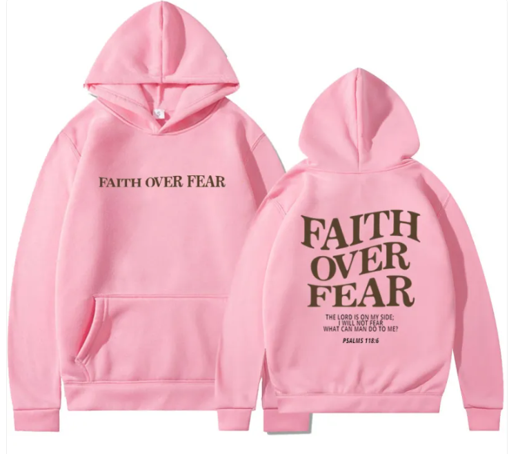 Faith Over Fear Christian Hoodie | Faith Streetwear