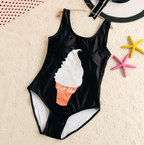 Women's Ice Cream Print One-Piece Swimsuit
