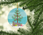 Siamese Traditional Cat Christmas Ceramic Ornament