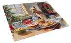 Silky Terrier Christmas Cookies Glass Cutting Board