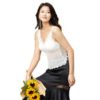 French Style Wireless Lace Bra for Women - Elegant Comfort