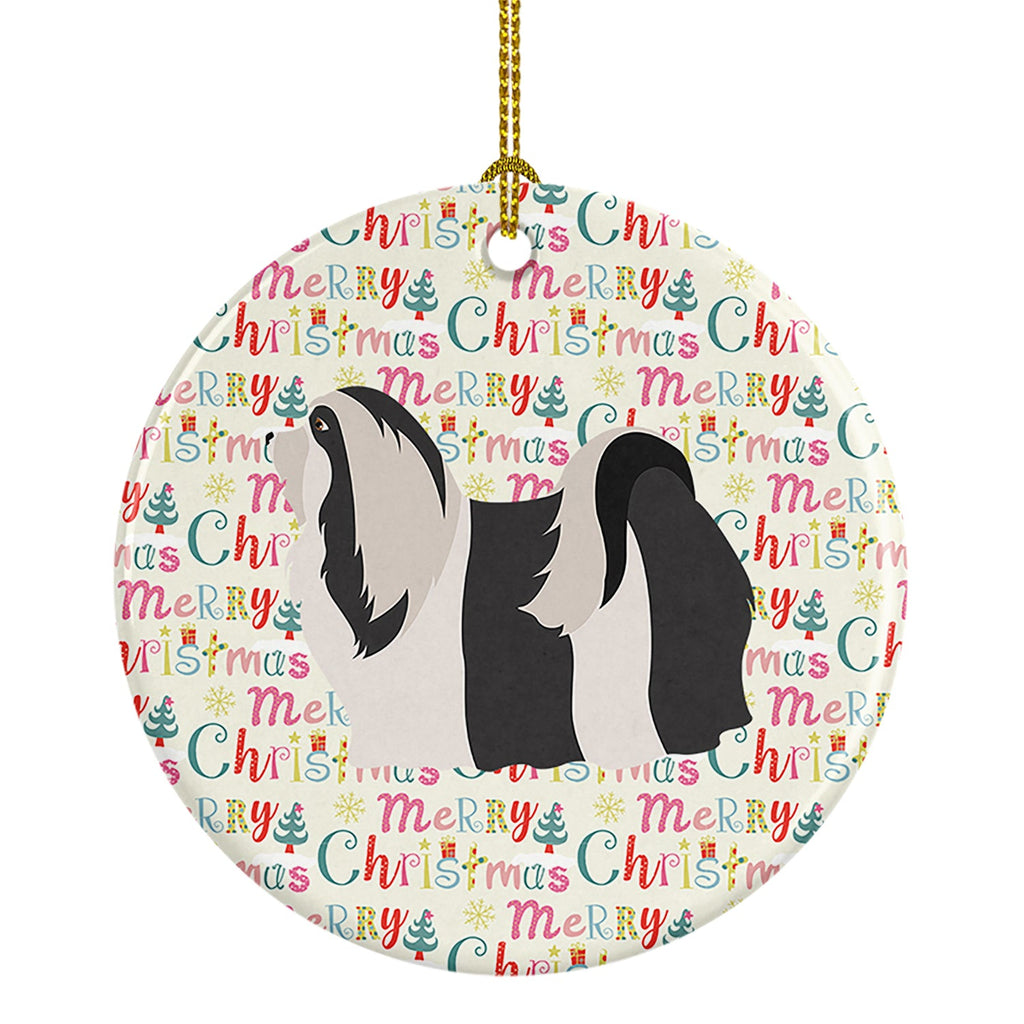 Havanese Merry Christmas Ceramic Ornament