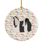 Havanese Merry Christmas Ceramic Ornament