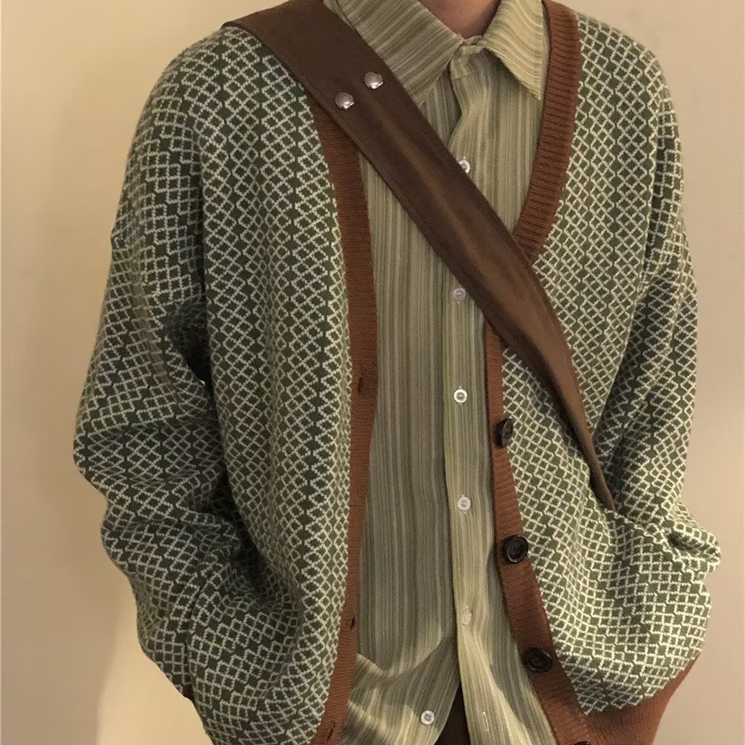 Vintage Knitted Cardigan Vest by Tide Coffee