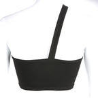 Asymmetric Hollow Out One-Shoulder Tank Top for Women