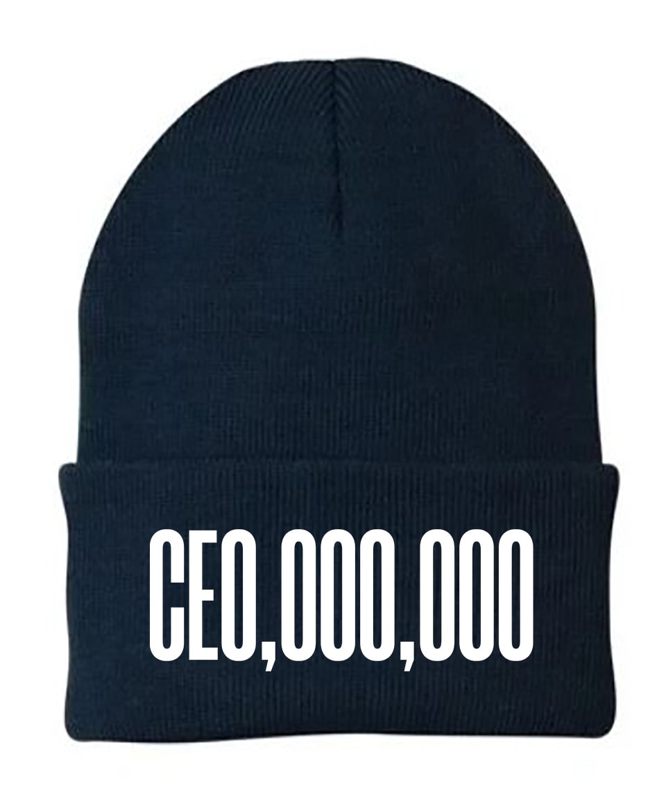 CEO, 000, 000 Embroidered Beanie Hat | Embroidered Cap