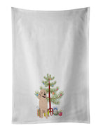 Poodle Standard Cafe Au Lait Christmas Kitchen Towel Set of 2