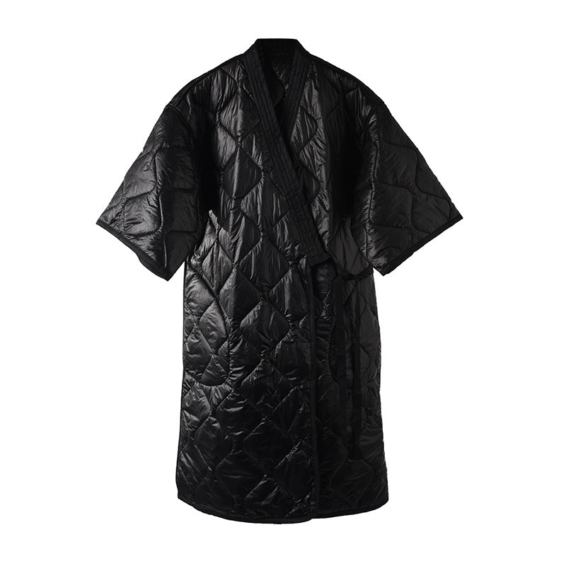 Winter Women's Plus Size V-neck Lace Up Cotton Jacket
