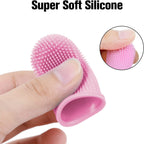 Pet Finger Toothbrush for Dogs & Cats, 360 Soft Silicone Dental Brush with Storage Case, BPA-Free Teeth & Gum Cleaner